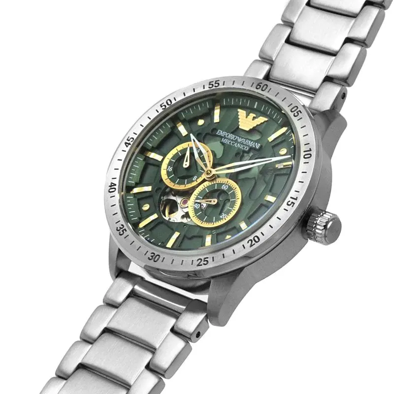 Emporio Armani Mario Automatic Green Dial Men's Watch | AR60053